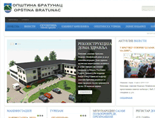 Tablet Screenshot of opstinabratunac.com